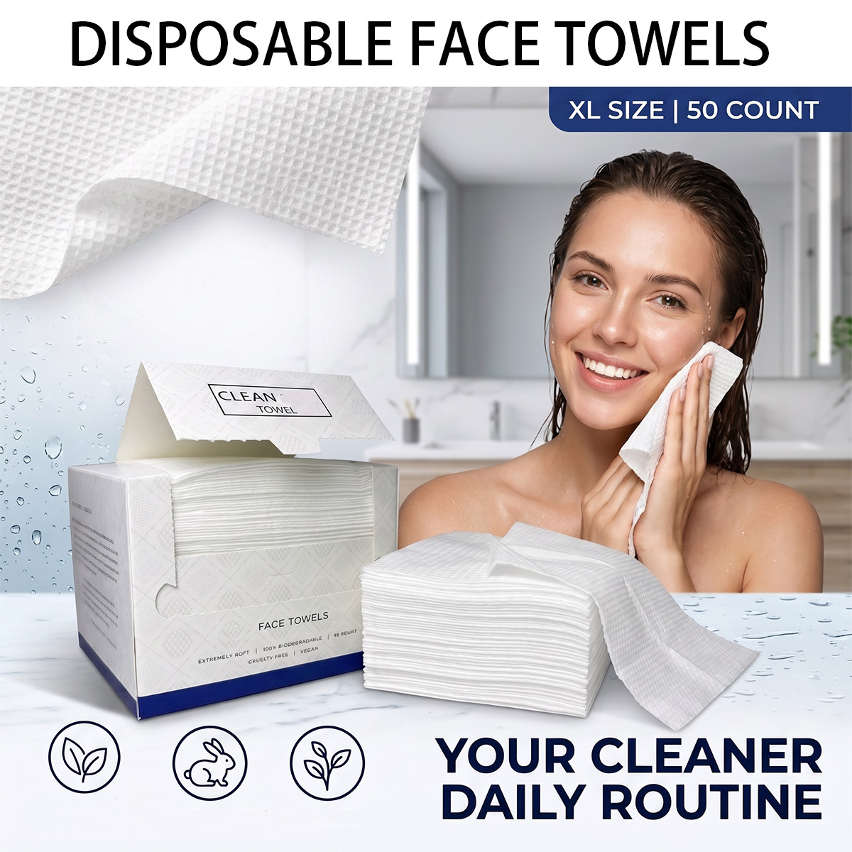 50Pcs/Box Disposable Face Towe - огляд і ціна Home Textiles Face Towel
